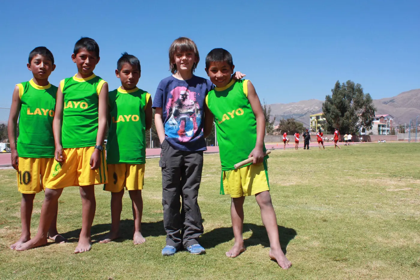 Luis and the relay team.